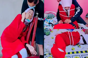 Ukhti ABG SMP Hijab Diikat BDSM Liar